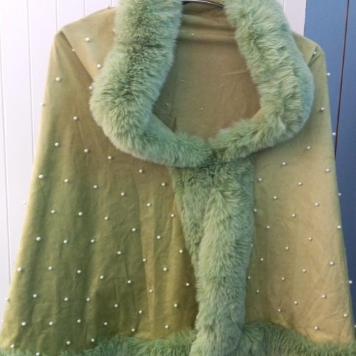 Women fur  coat  Poncho