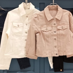 Womens Jean Jacket Pale