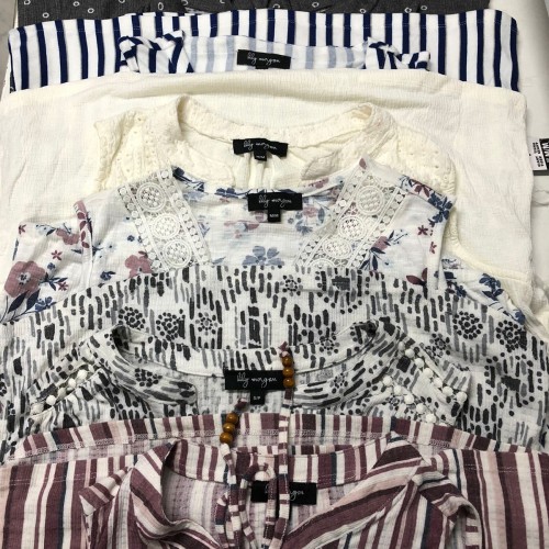 Lea Stripe Linen Tops